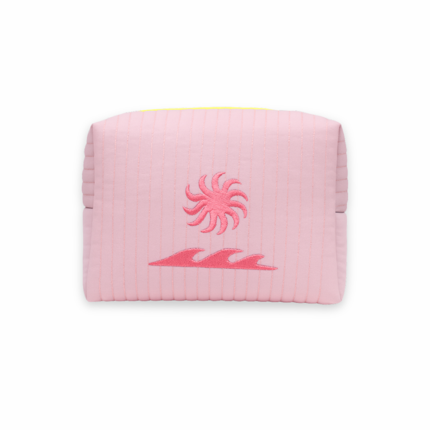 Fawn Pink Sun + Wave Cosmetic Bag