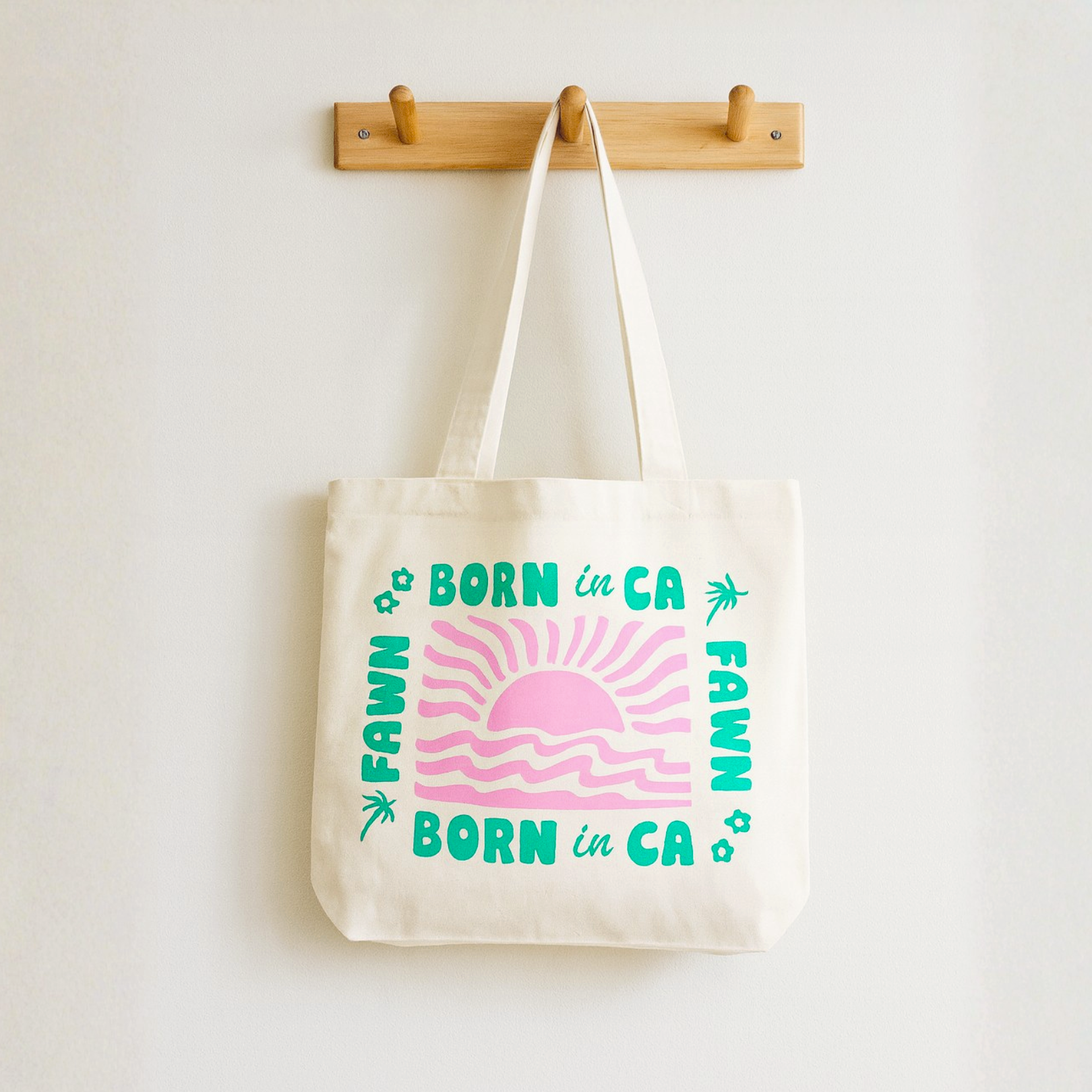 Fawn Born in Cali Tote Bag